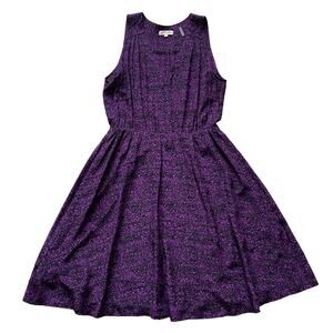 Rebecca Taylor Silk Dress Abstract Print Sleeveless Size 8